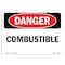 Signmission OSHA Danger Sign, 7" Height, 10" Width, Rigid Plastic, Combustible, Landscape, L-2343 OS-DS-P-710-L-2343 - alternate 1